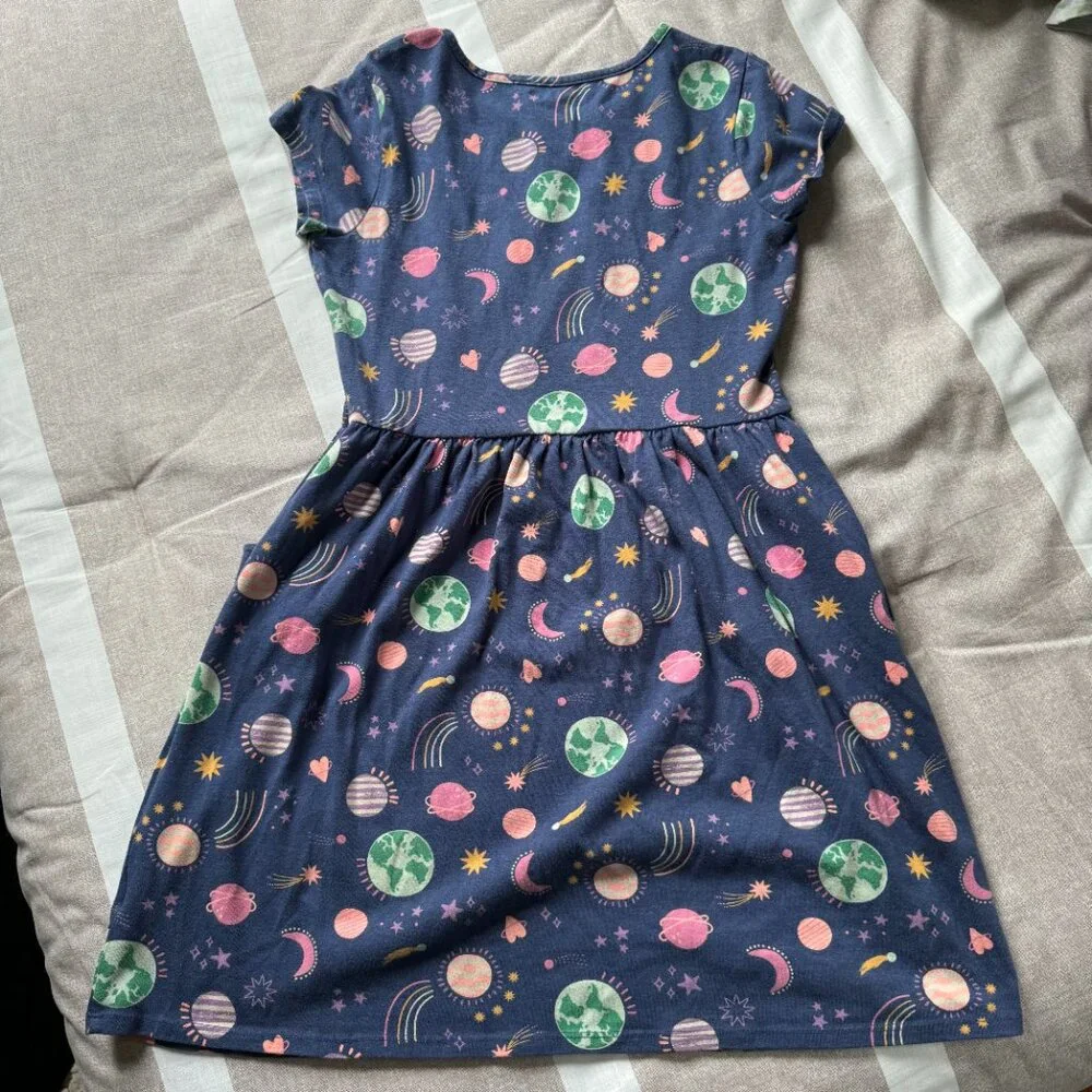 Cat & Jack Girls Galaxy Print Dress Sz XL - Picture 5 of 5